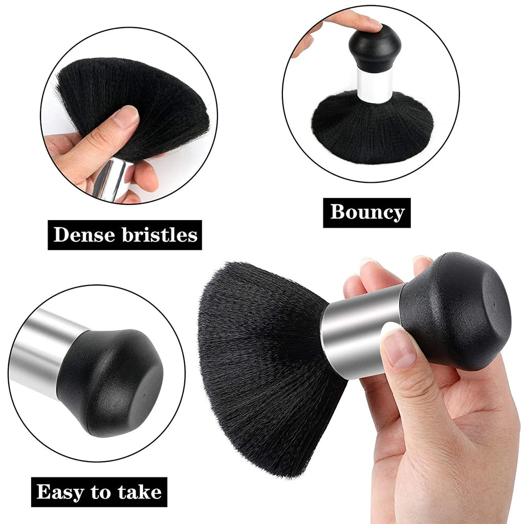 Professional Hair Cutting Cape With Neck Duster Brush, Salon Barber Cape, Hair Cutting Accessories -White Floral Print-Ban On Selling On Amazon